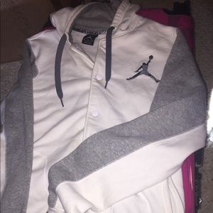 Nike Air Jordan button up hoodie. Size Medium